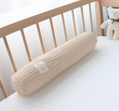 ins pure cotton embroidered bear bedside pillow baby comfort pillow removable and washable core