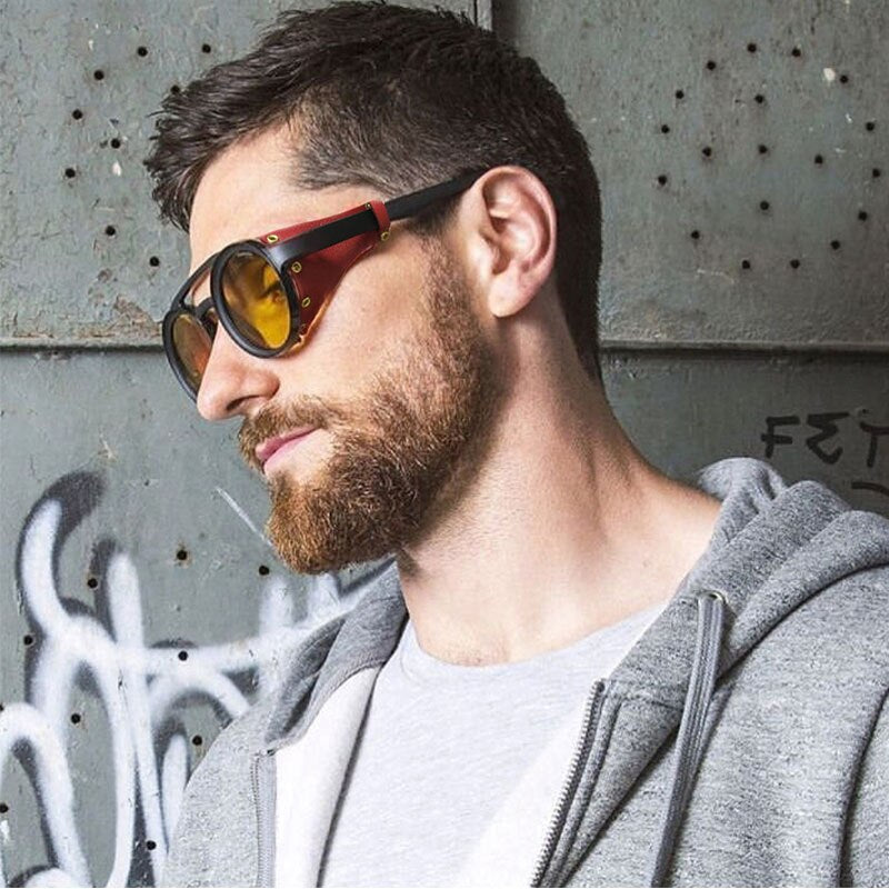 Steampunk Sunglasses Brand Design Round Sunglass FitiqueFit