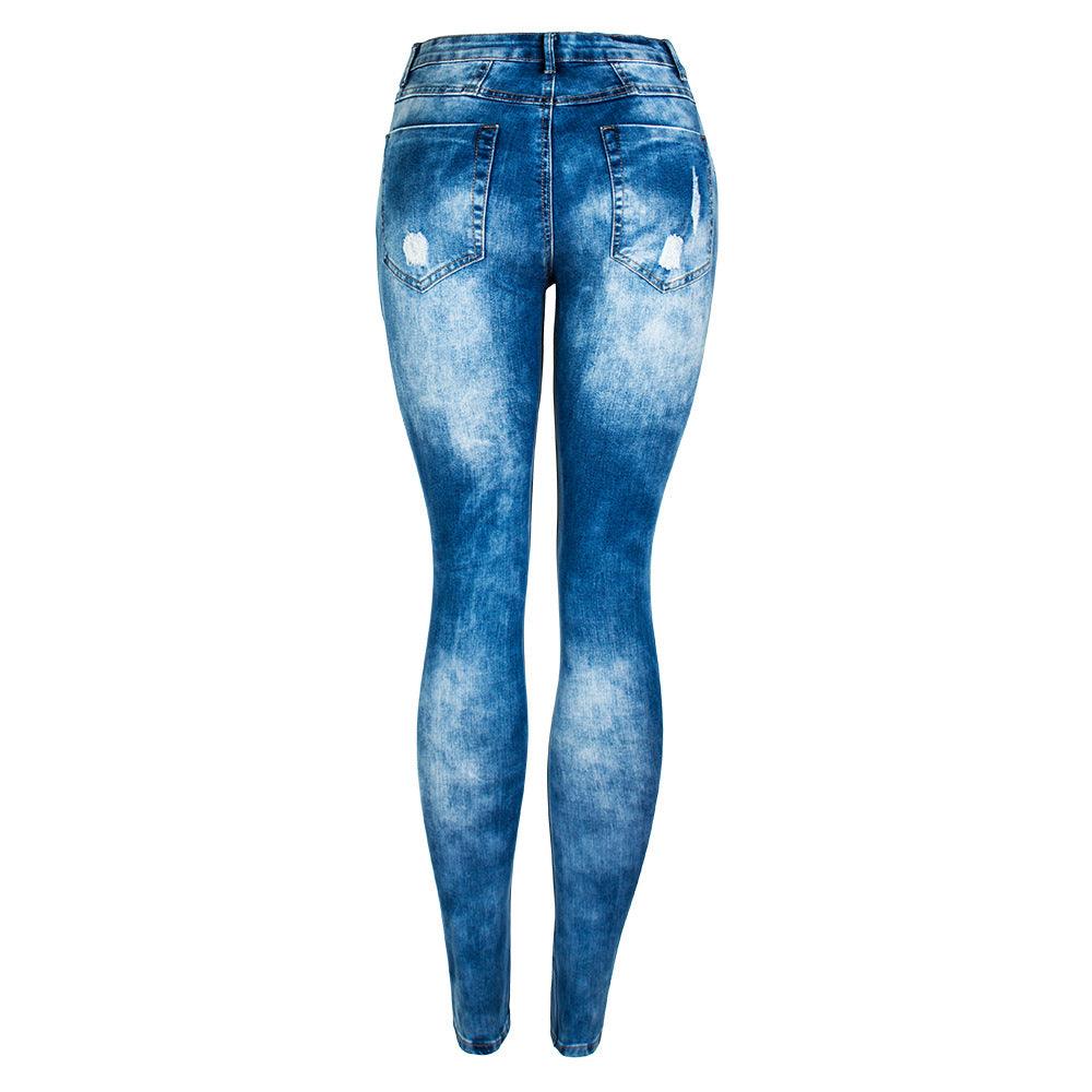 CurveFit Distressed Denim Jeans Country in My Heart