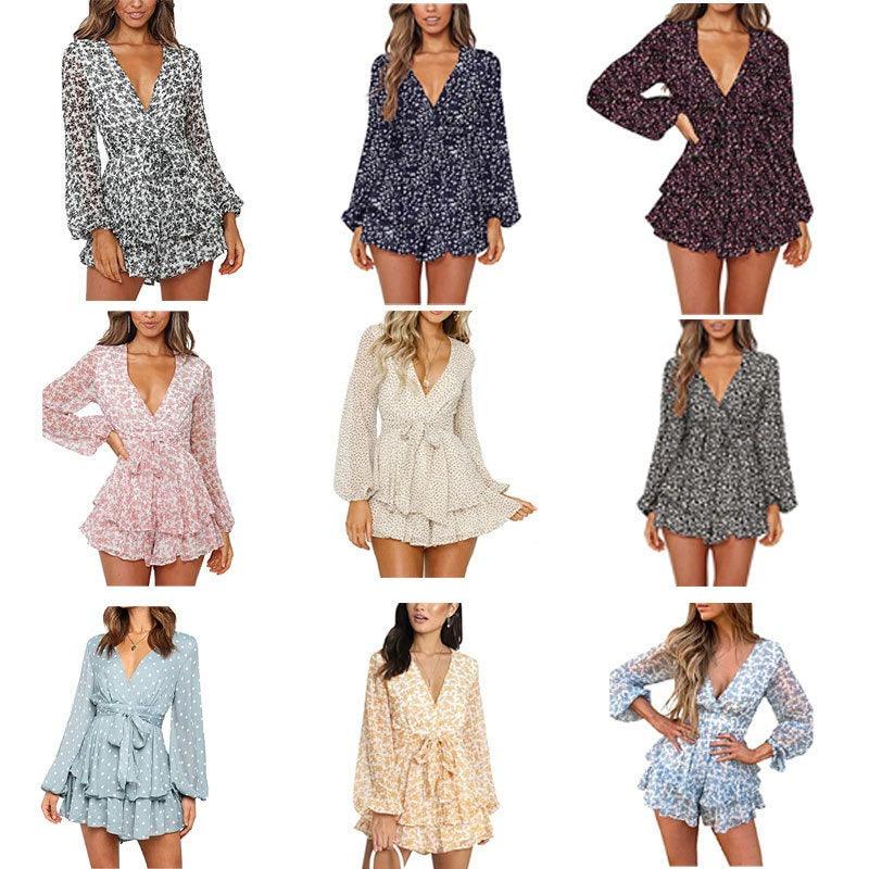 Floral Breeze Chiffon Dress | Casual Printed One-Piece Dress Country in My Heart
