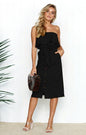 Summer Sun Strapless Button-Down Dress Country in My Heart