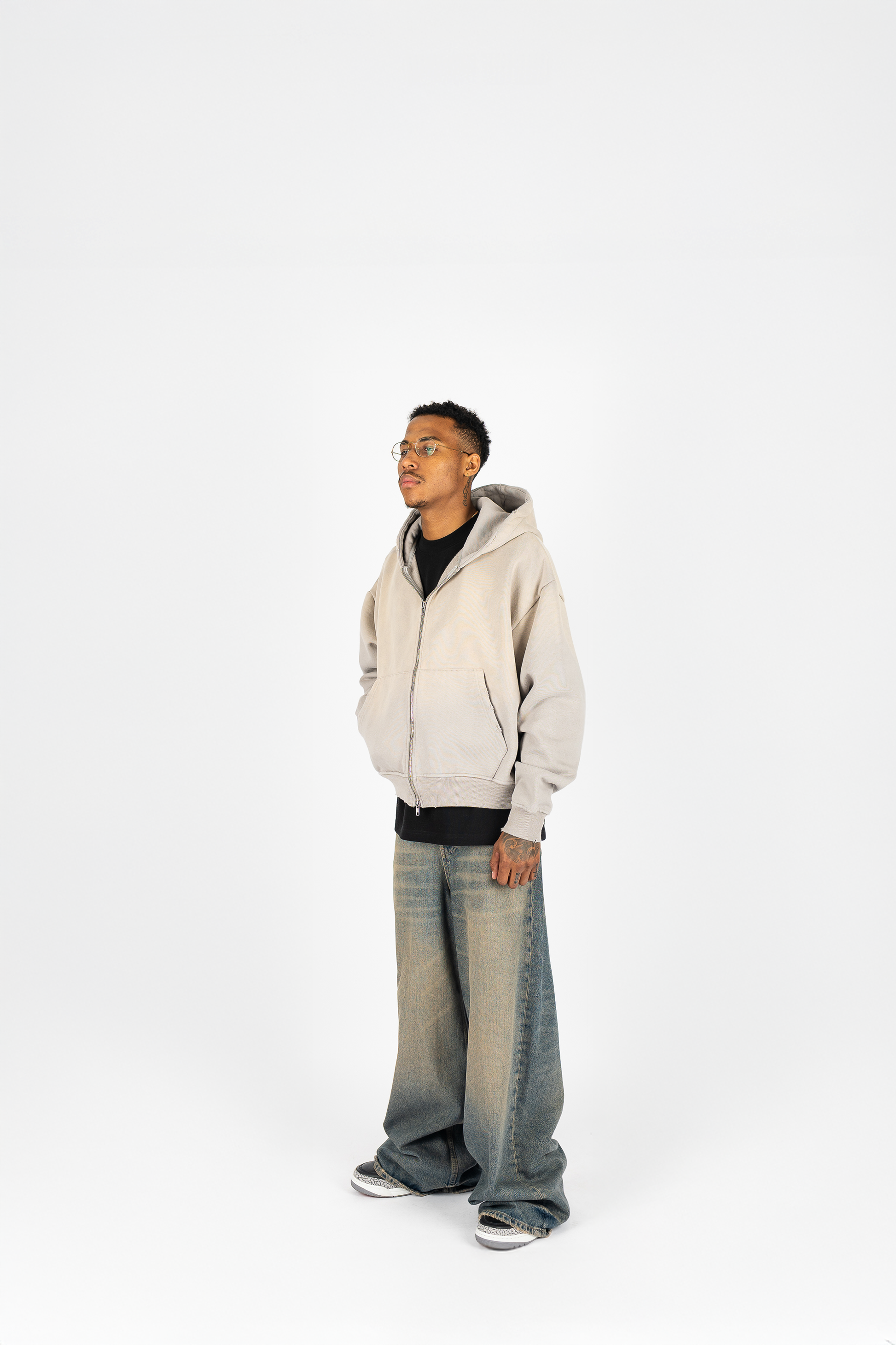 Weathered Zip Up Superline