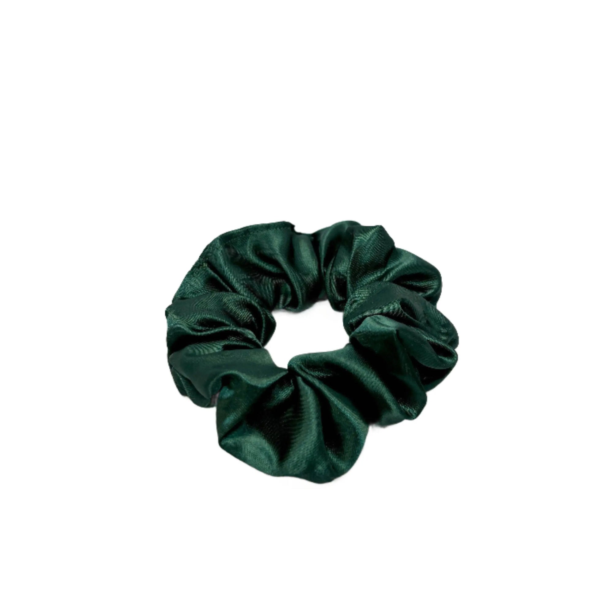 Mini Forest Green Silk Scrunchie Enchanted Scrunch