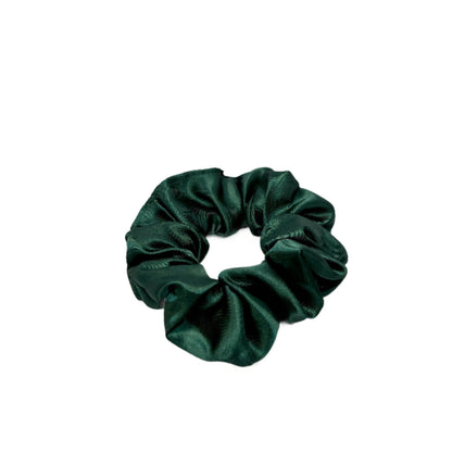 Mini Forest Green Silk Scrunchie Enchanted Scrunch