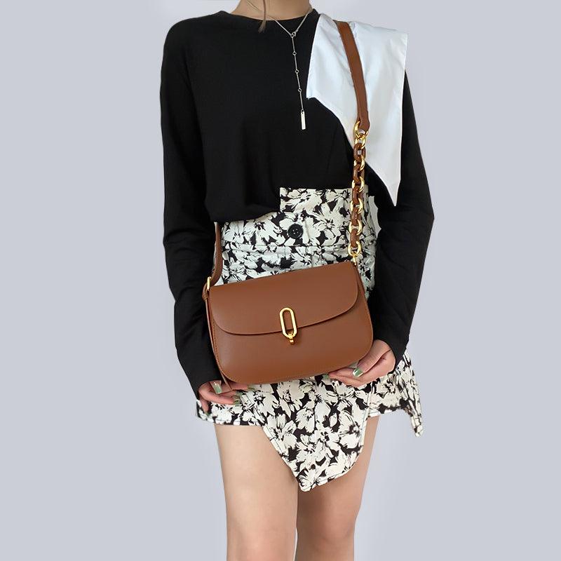 Luxury Retro Cowgirl Saddle Bag | Genuine Leather Brown Handbag Country in My Heart