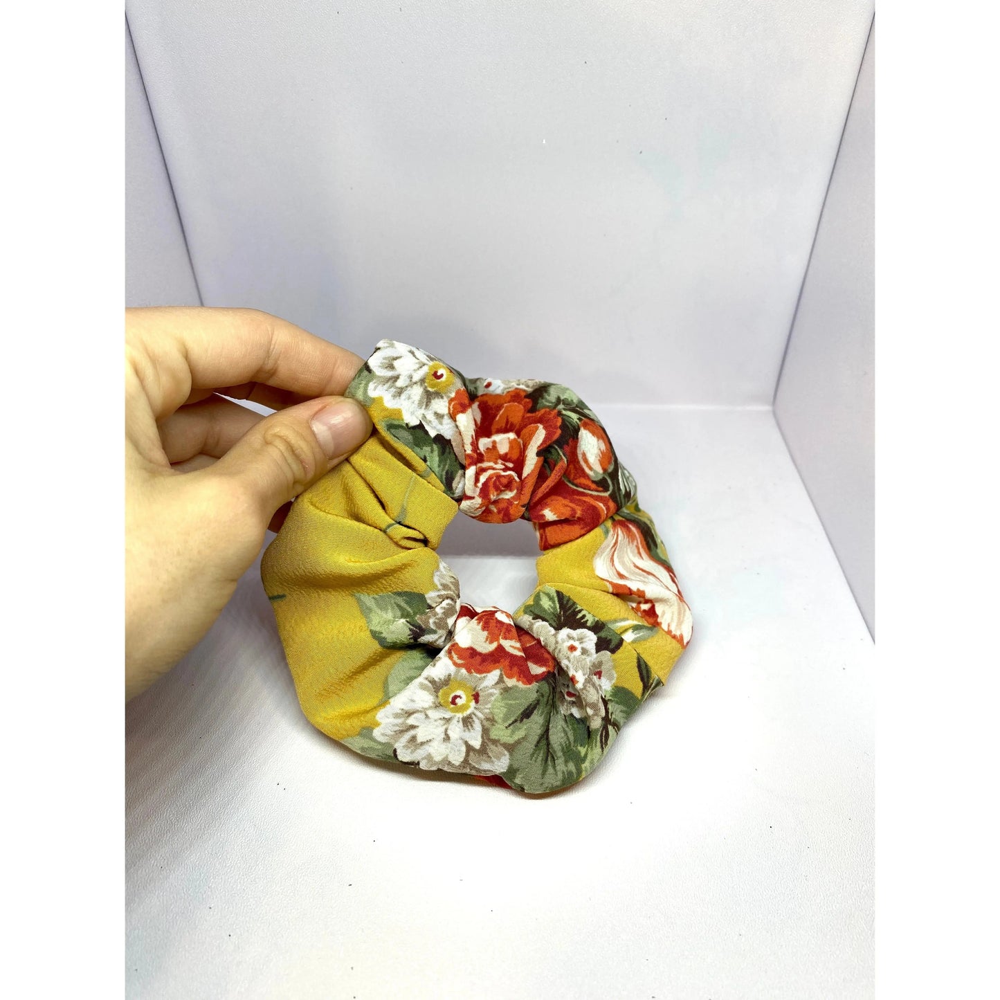 Mini Yellow Floral Scrunchie Enchanted Scrunch