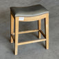 NEW PACIFIC Elmo Bonded Leather Counter Stool 25"x19.5"x13.5" Vintage Gray & Weathered Smoke 358625B-V04-WS PayWut