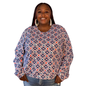 Fruit Picnic Pullover in Blueberry Blue Platypus Clothing