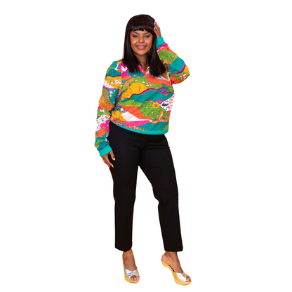 Landscape Pullover in Emerald Blue Platypus Clothing