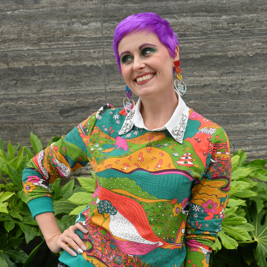 Landscape Pullover in Emerald Blue Platypus Clothing