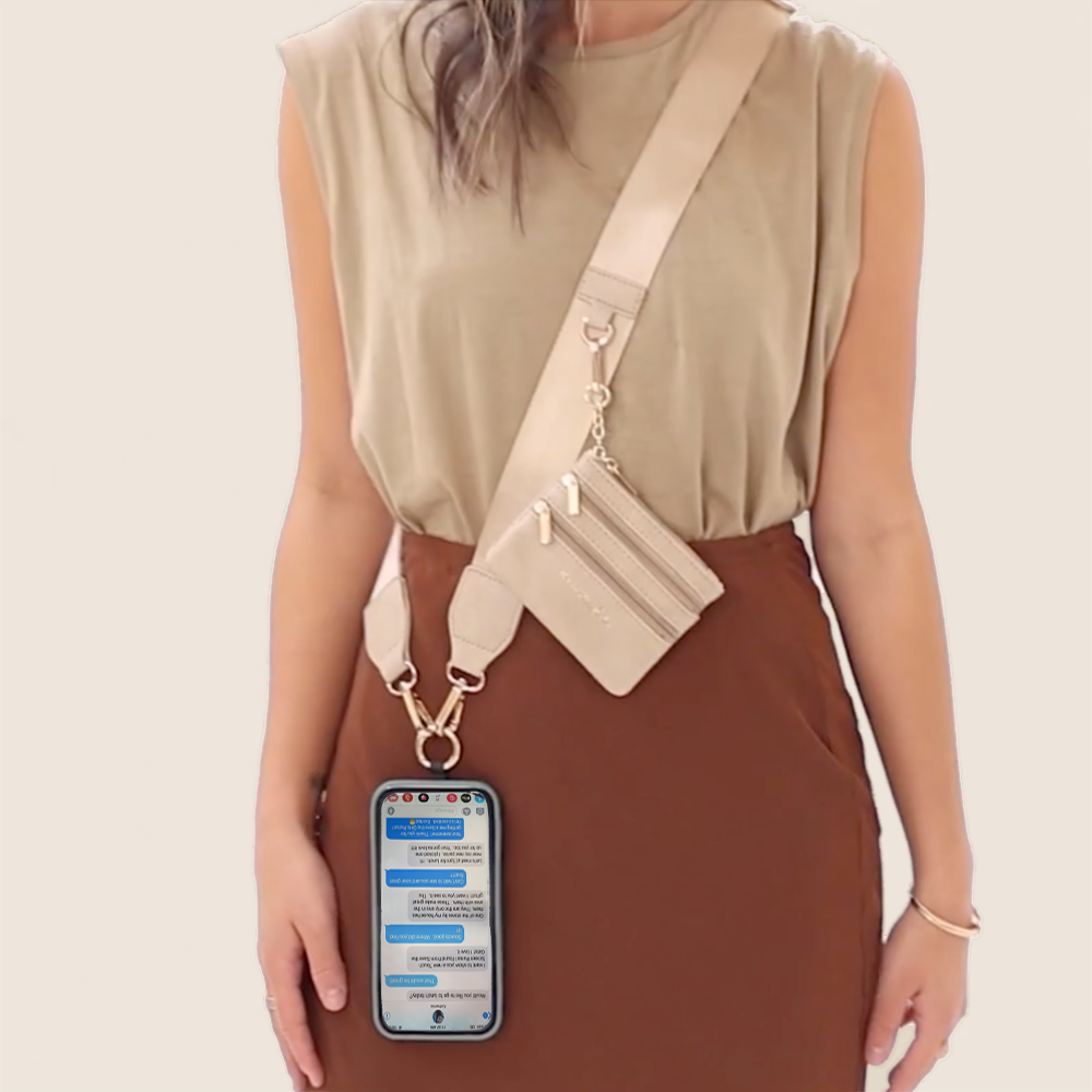 Clip & Go Strap with Pouch - Neutral Collection SaveTheGirls