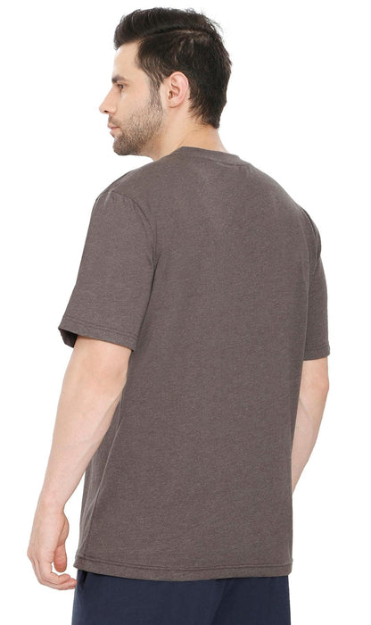 Men's Heavyweight Short Sleeve V-Neck T-Shirt – Relaxed Fit Cotton Blend with Pocket TURTLE BAY APPAREL