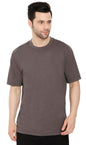 Men’s Heavyweight Crew Neck T-Shirt – Short Sleeve Solid Color Tee with Relaxed Fit