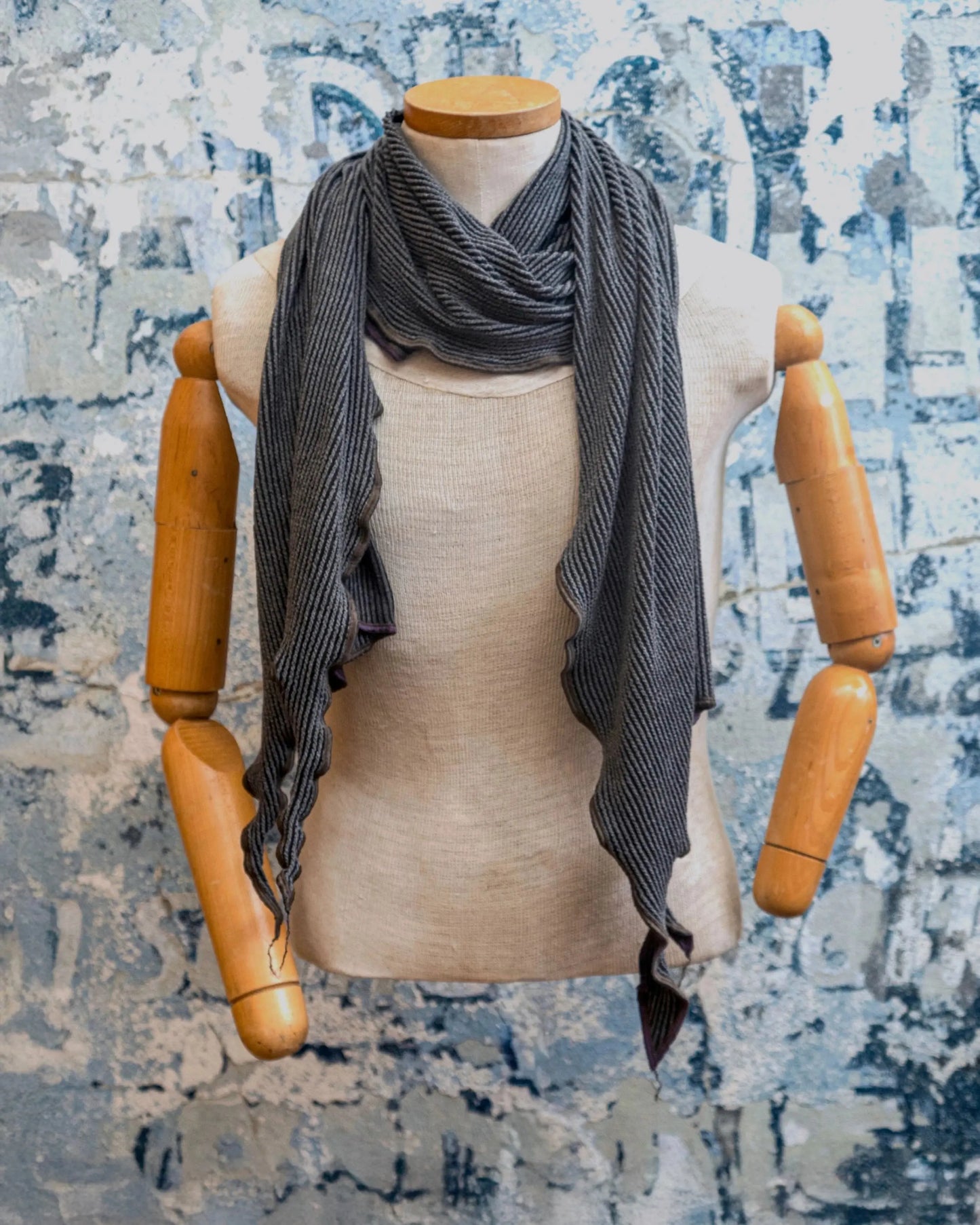 Charcoal DNA Scarf Late Sunday Afternoon