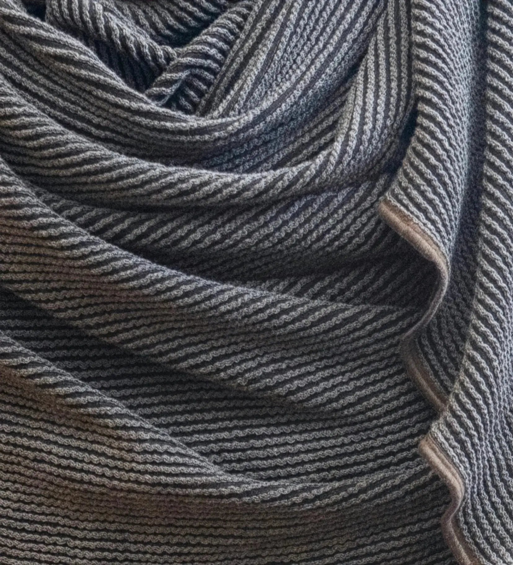 Charcoal DNA Scarf Late Sunday Afternoon