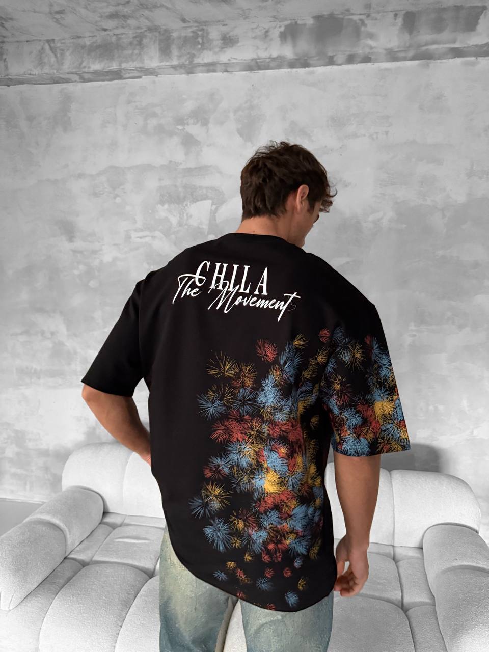 CHILLA The Movement Graphic Cotton Tee Withinblack