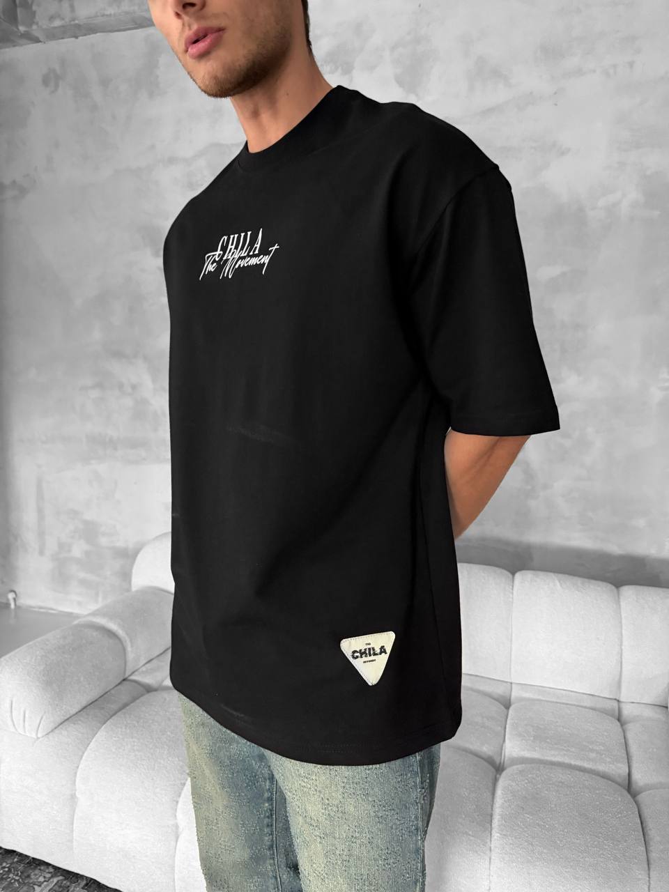 CHILLA The Movement Graphic Cotton Tee Withinblack