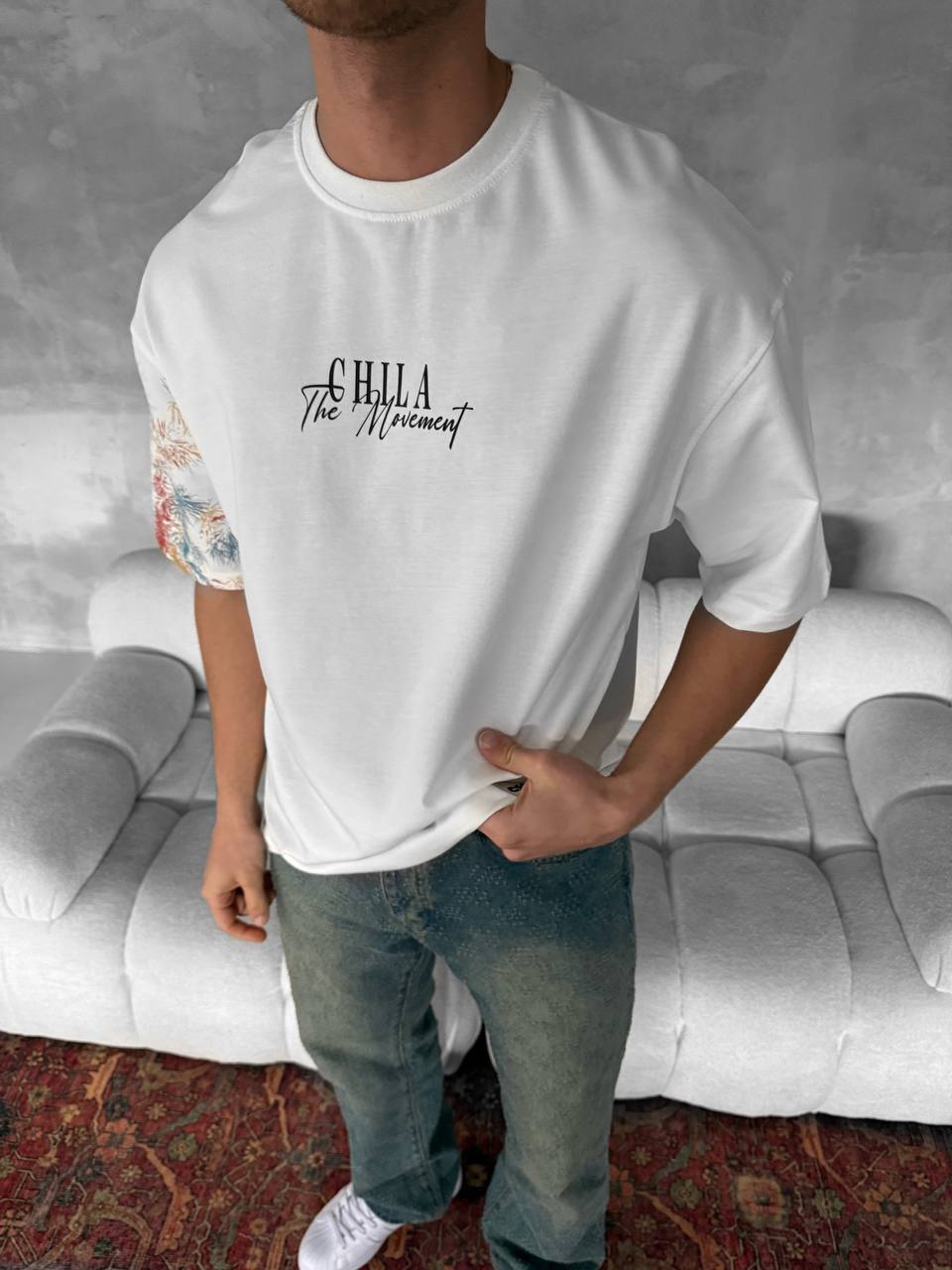 CHILLA The Movement Graphic Cotton Tee Withinblack