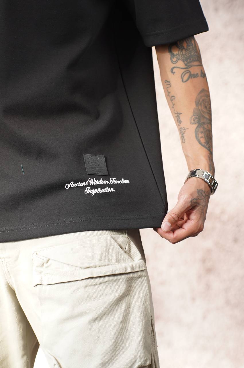 CITY VER Ancient Wisdom Tee - Inspirational Graphic T-Shirt - Timeless Design Streetwear Top Withinblack