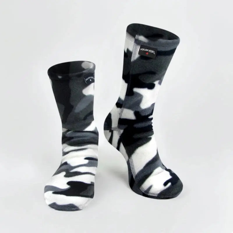Kids' Fleece Socks - Snow Camo Polar Feet® LLC