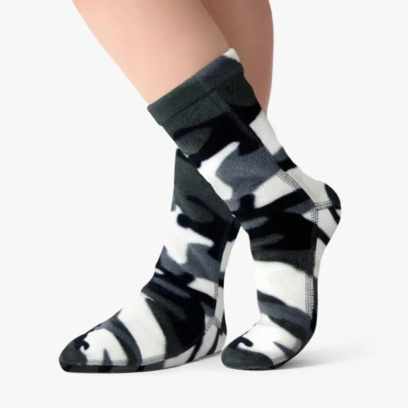 Kids' Fleece Socks - Snow Camo Polar Feet® LLC