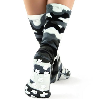 Kids' Nonskid Fleece Socks - Snow Camo Polar Feet® LLC