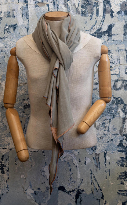 Sage Crossroads Linen Scarf Late Sunday Afternoon