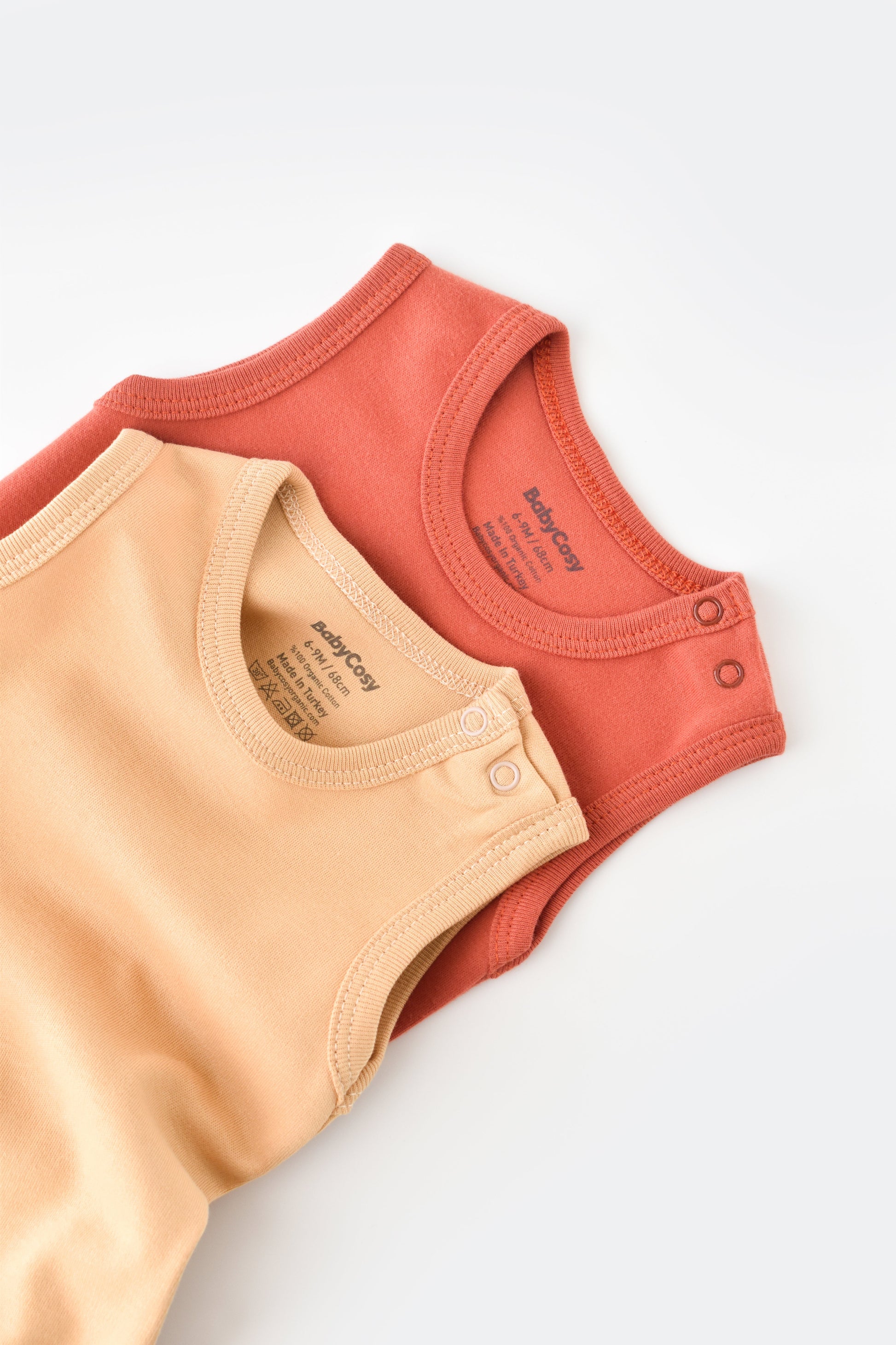 Organic Sleeveless Bodysuit Honey and Hive