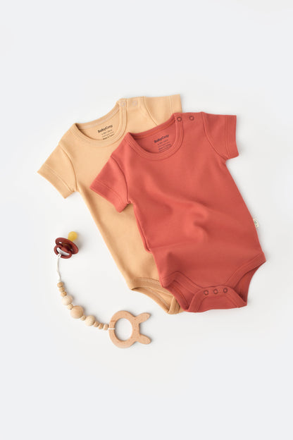 Organic Short Sleeve Bodysuit Honey and Hive