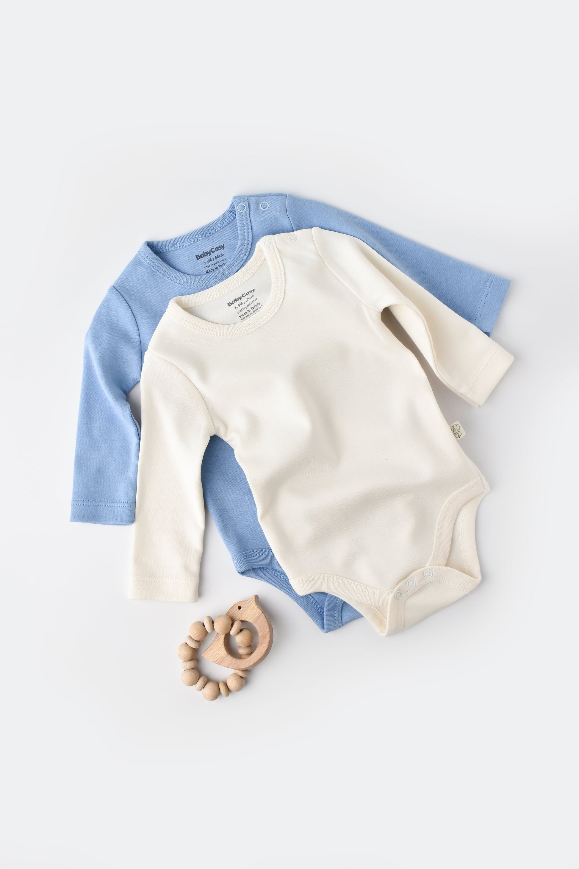 Organic Long Sleeve Bodysuit Honey and Hive