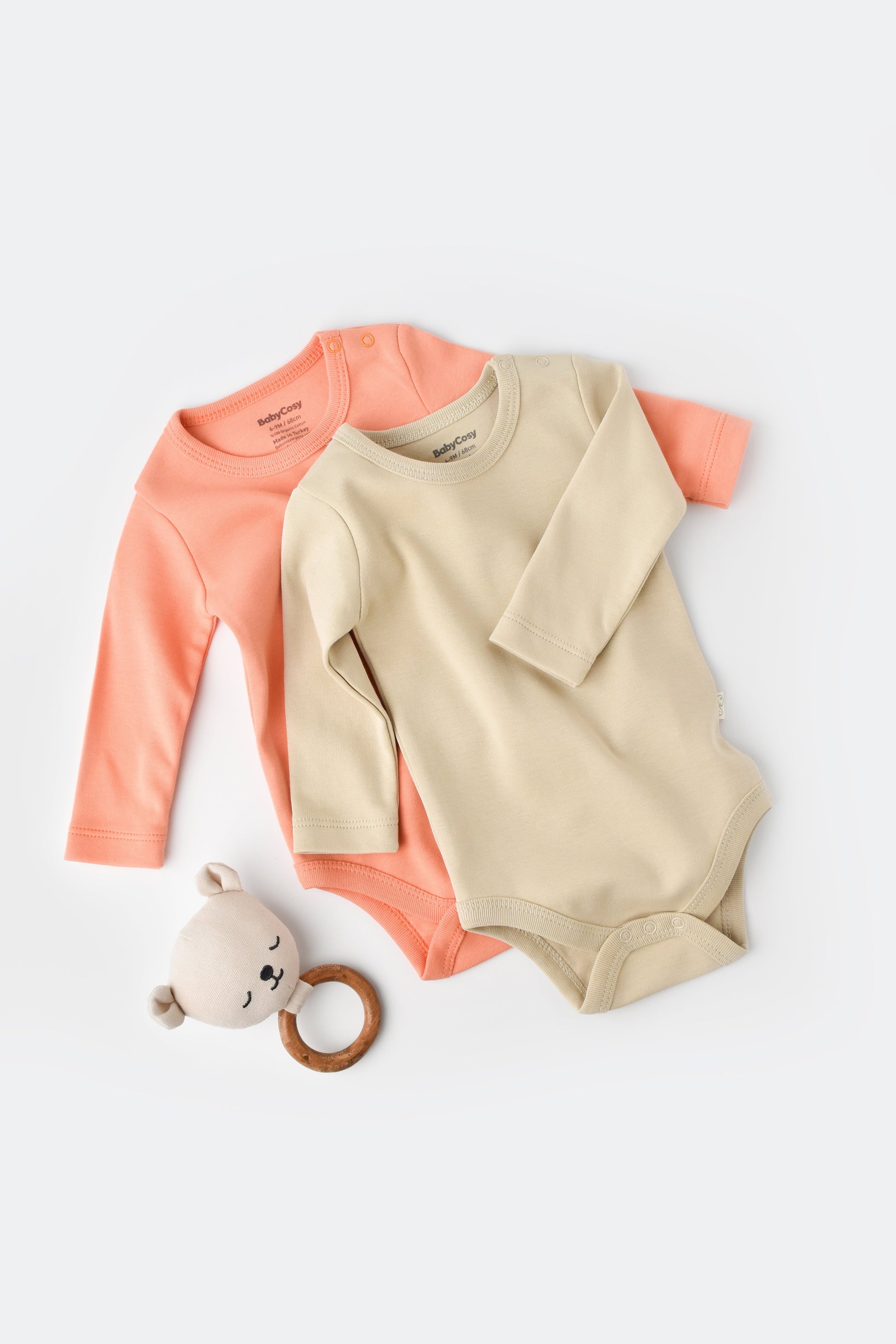 Organic Long Sleeve Bodysuit Honey and Hive
