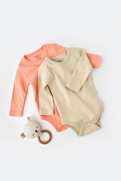 Organic Long Sleeve Bodysuit Honey and Hive