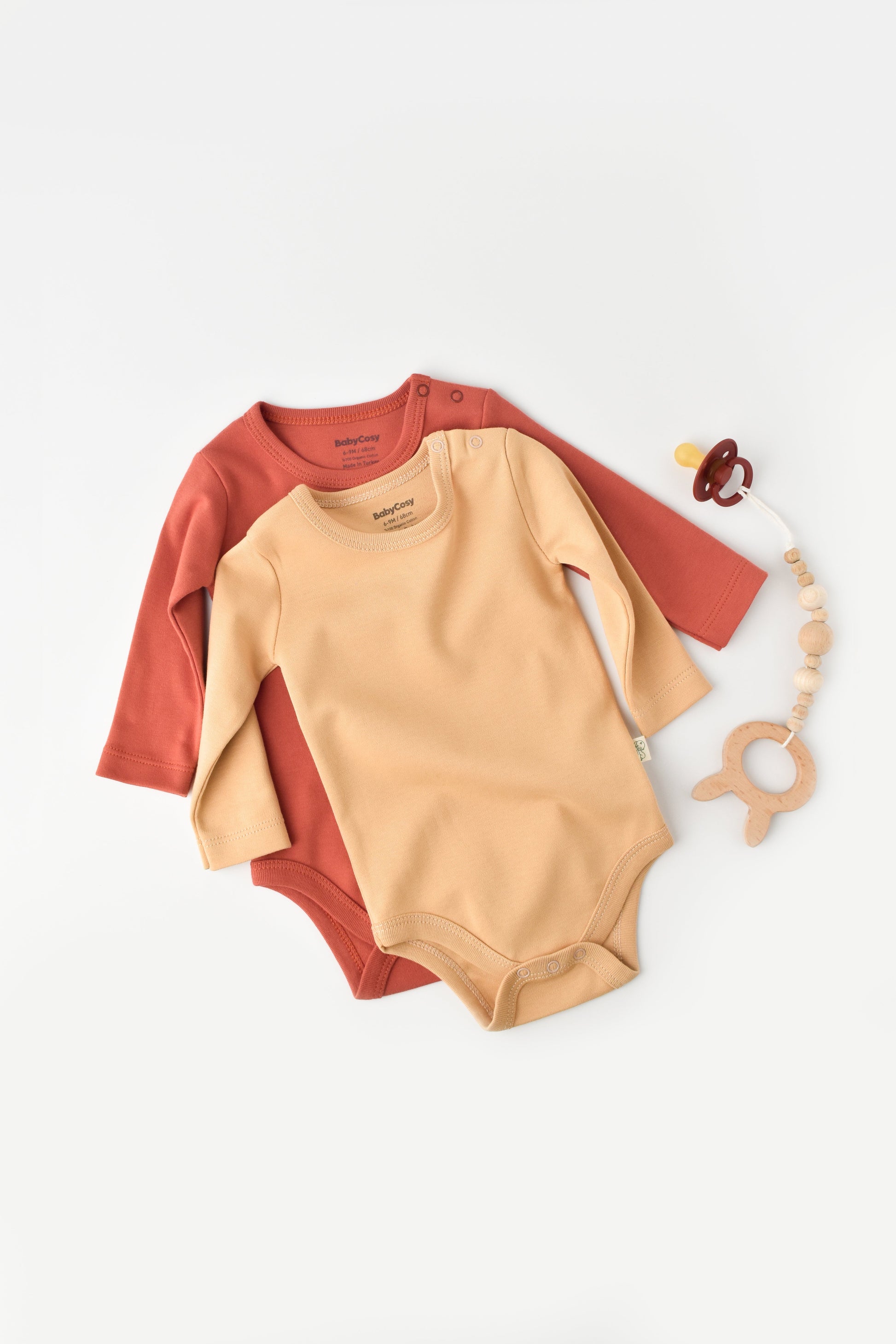 Organic Long Sleeve Bodysuit Honey and Hive