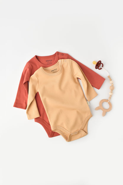 Organic Long Sleeve Bodysuit Honey and Hive