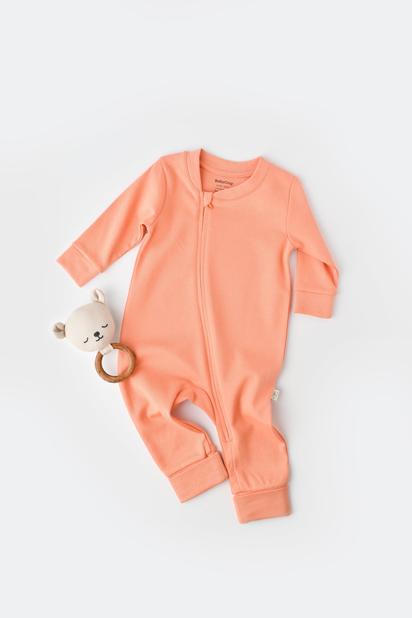 Salmon Onesie 100% Organic Cotton Honey and Hive