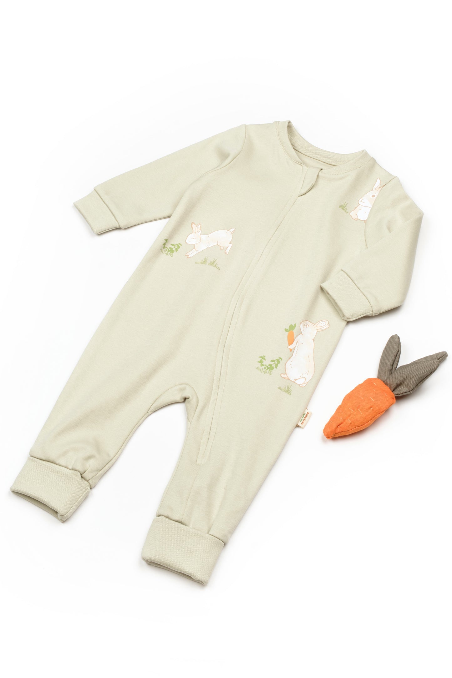 Bunny Onesie 100% Organic Cotton Honey and Hive