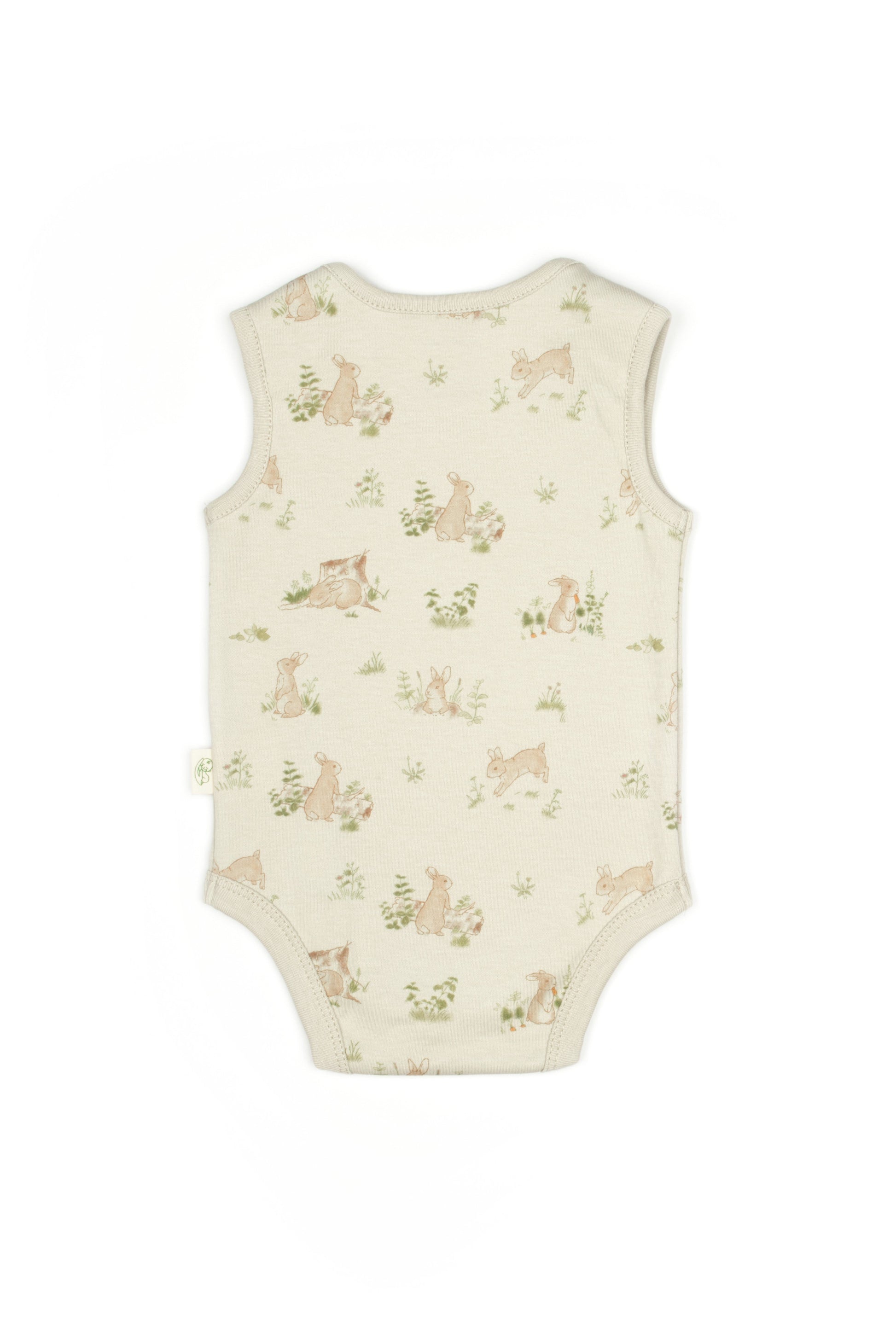 Bunny Sleeveless Organic Bodysuit Honey and Hive