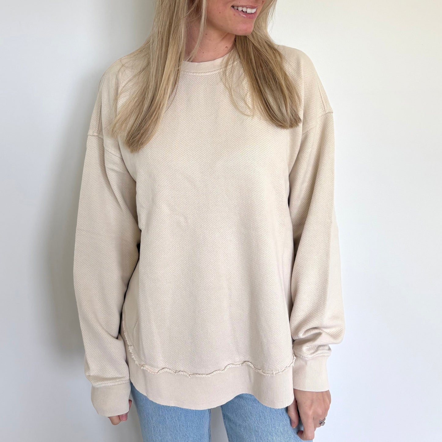 Tapioca Oversized Terry Poncho Ivy + Cloth