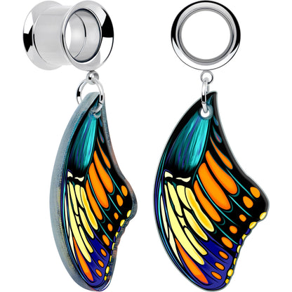 Wing of Butterfly Tunnels Dangle Plug Set by Onyx O BodyCandy