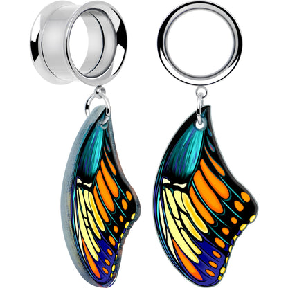 Wing of Butterfly Tunnels Dangle Plug Set by Onyx O BodyCandy