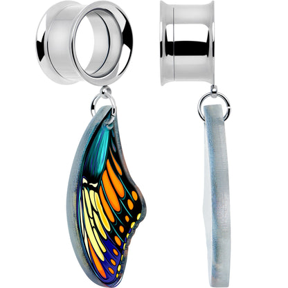 Wing of Butterfly Tunnels Dangle Plug Set by Onyx O BodyCandy
