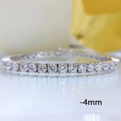 High Carbon Diamond Bracelet in 925 Silver