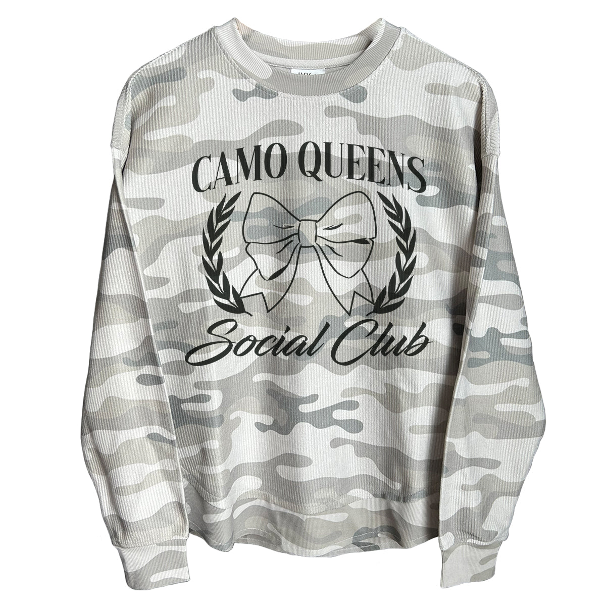 Camo Queens Social Club Grey (Front) Shield Republic