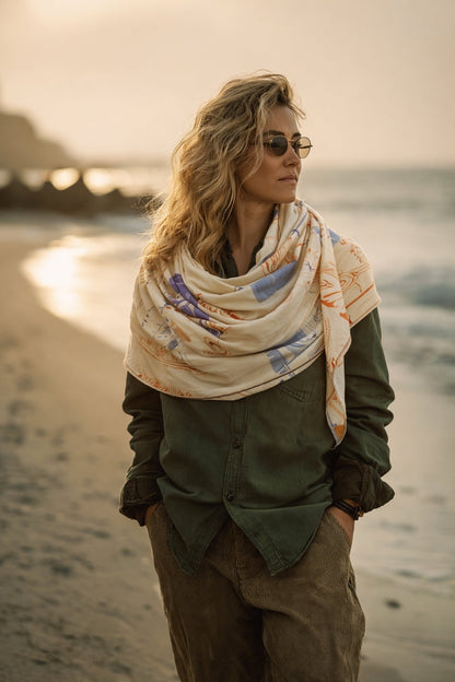 Cape Cod Scarf Late Sunday Afternoon