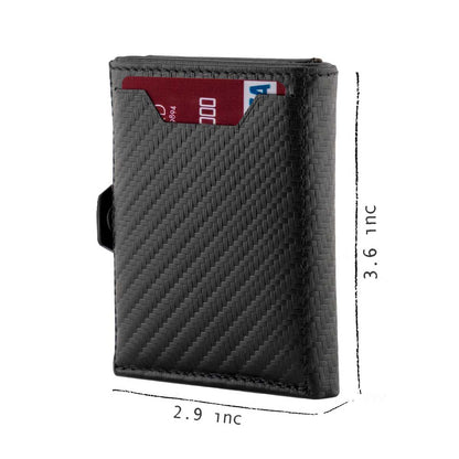 Verona Front Pocket Trifold Leather Wallet Trusador