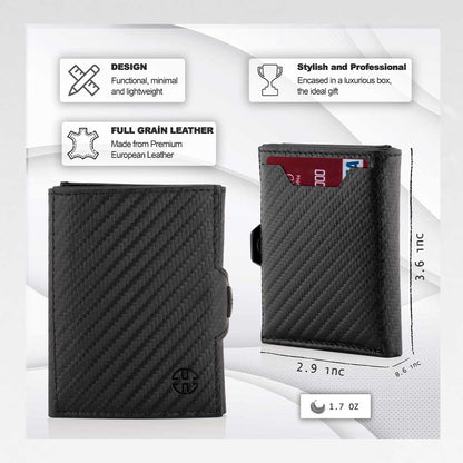 Verona Front Pocket Trifold Leather Wallet Trusador