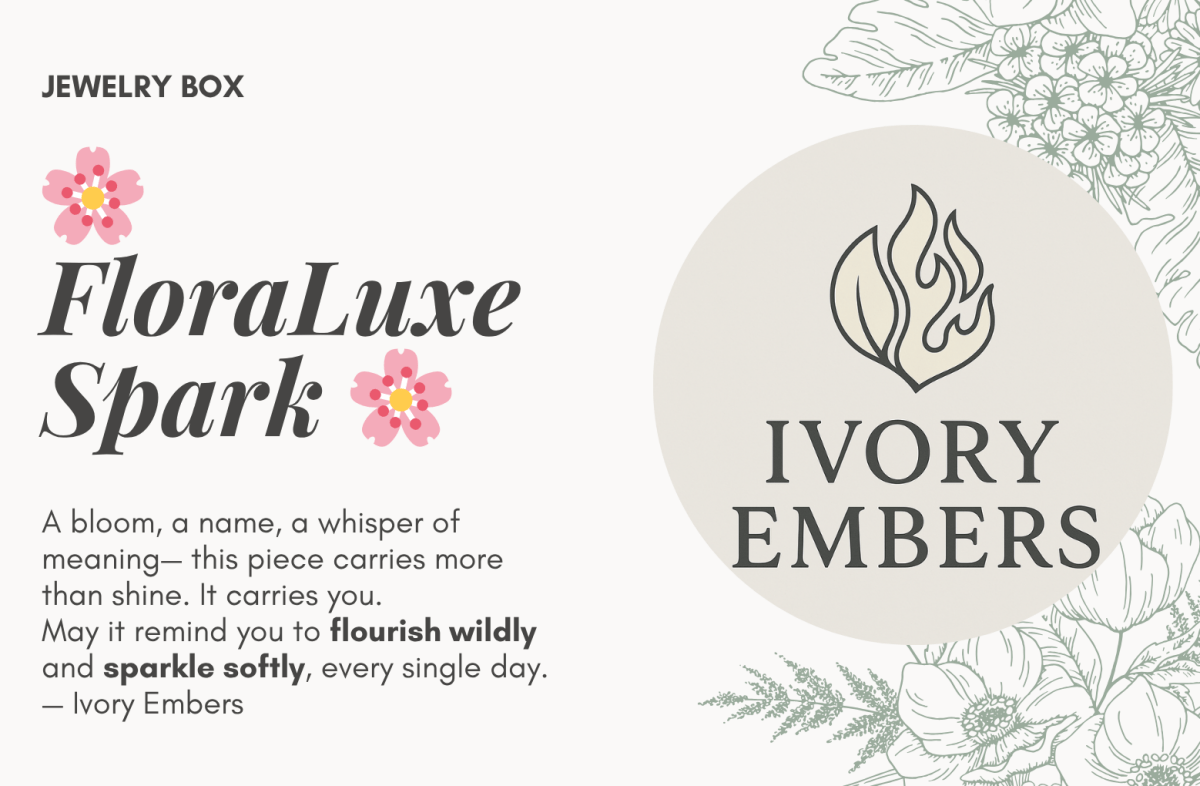 FloraLuxe Spark Ivory Embers