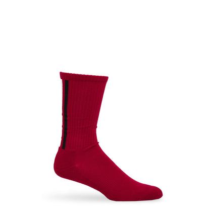 Cardinal Vertical Stripe Casual Socks DeadSoxy