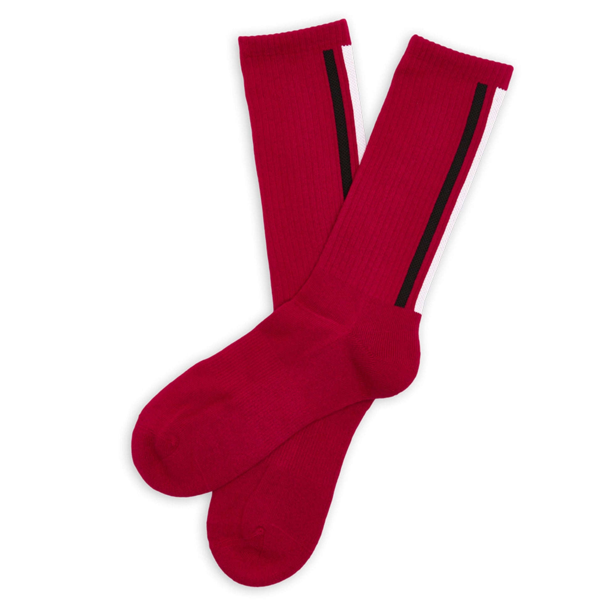 Cardinal Vertical Stripe Casual Socks DeadSoxy