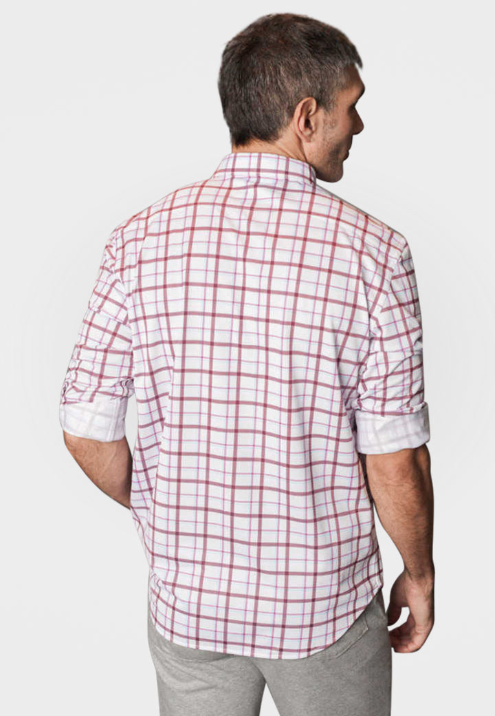Carnaby Plaid Long Sleeve Tech Shirt Buki